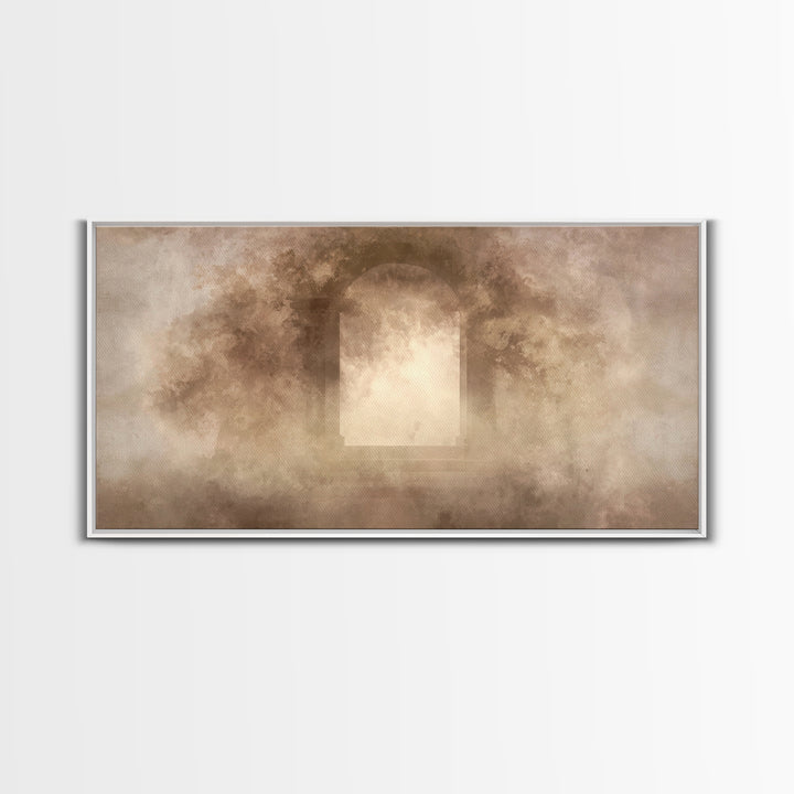 Sacred Open Gate, Framed Canvas Print, Christian Art Print, Christian Wall Art, Jesus Canvas Art, Christian Gift Ideas