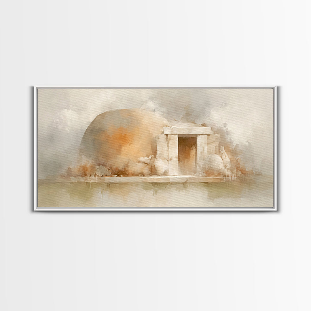 Stone Of Morning – Framed Canvas Print – Christian Art Print – Christian Canvas Art – Jesus Art Print – Christian Decor – Christmas Art