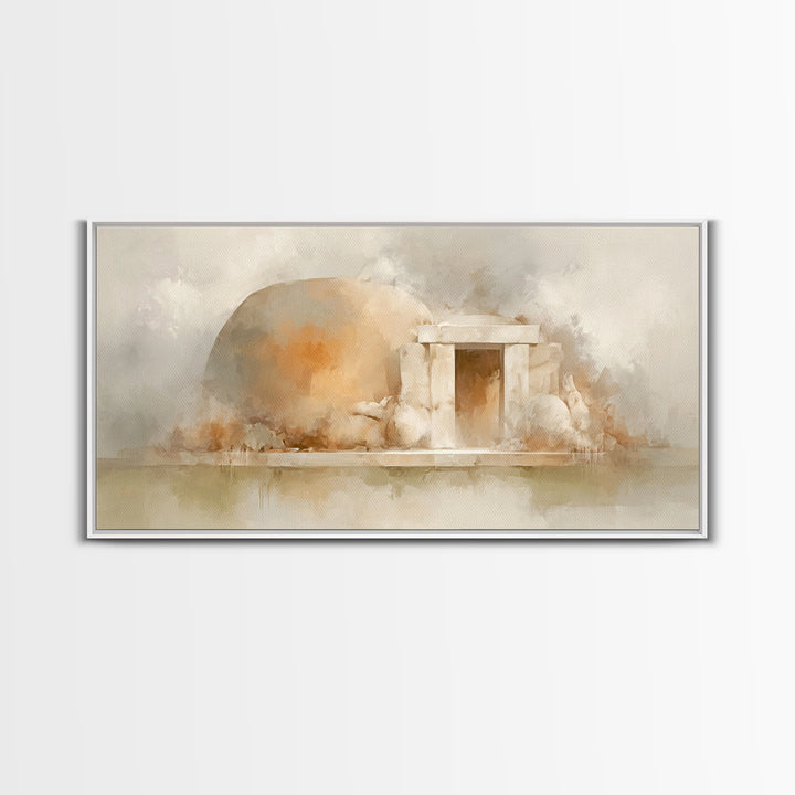 Stone Of Morning – Framed Canvas Print – Christian Art Print – Christian Canvas Art – Jesus Art Print – Christian Decor – Christmas Art