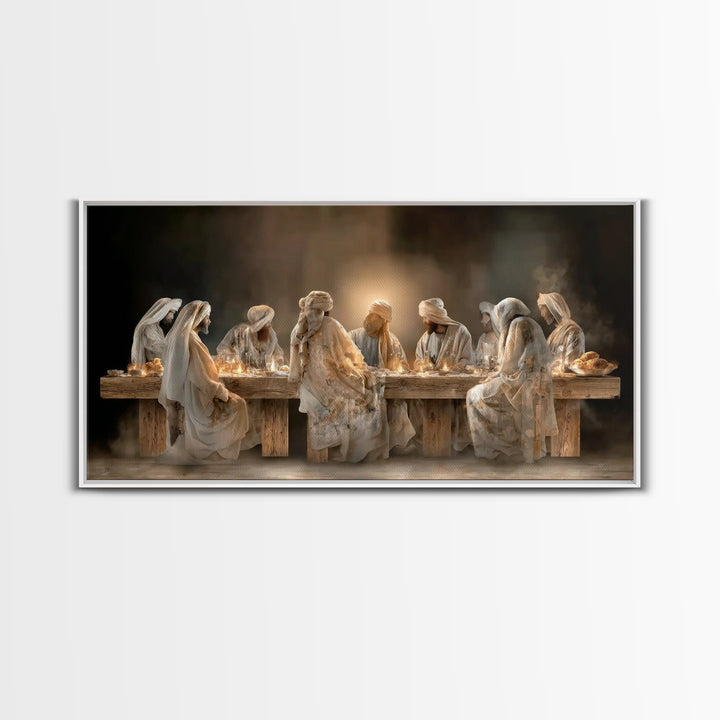 Sacred Gathering – Framed Canvas Print – Christian Art Canvas – Jesus Painting – Christian Wall Art – Christmas Art – Christian Decoration