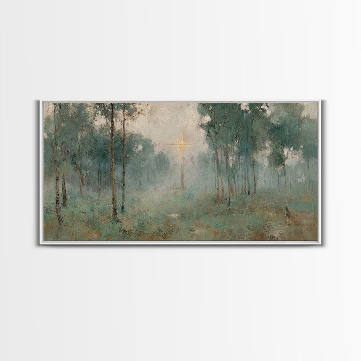 Radiant Cross – Framed Canvas Print – Christian Wall Art – Christian Art – Christian Art Canvas – Modern Christian Art – Christian Christma