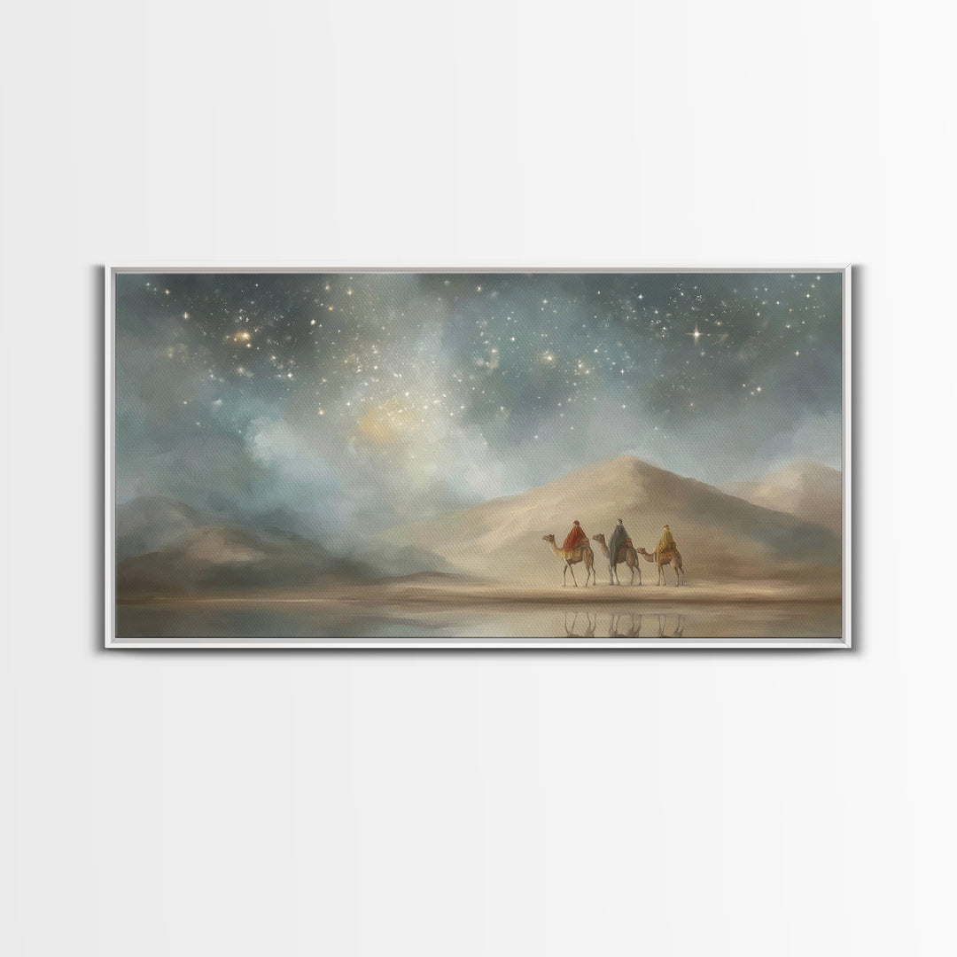 Celestial Path – Framed Canvas Print – Christian Christmas Art – Christian Art Canvas – Christian Wall Art – Christmas Decor – Christian Gi