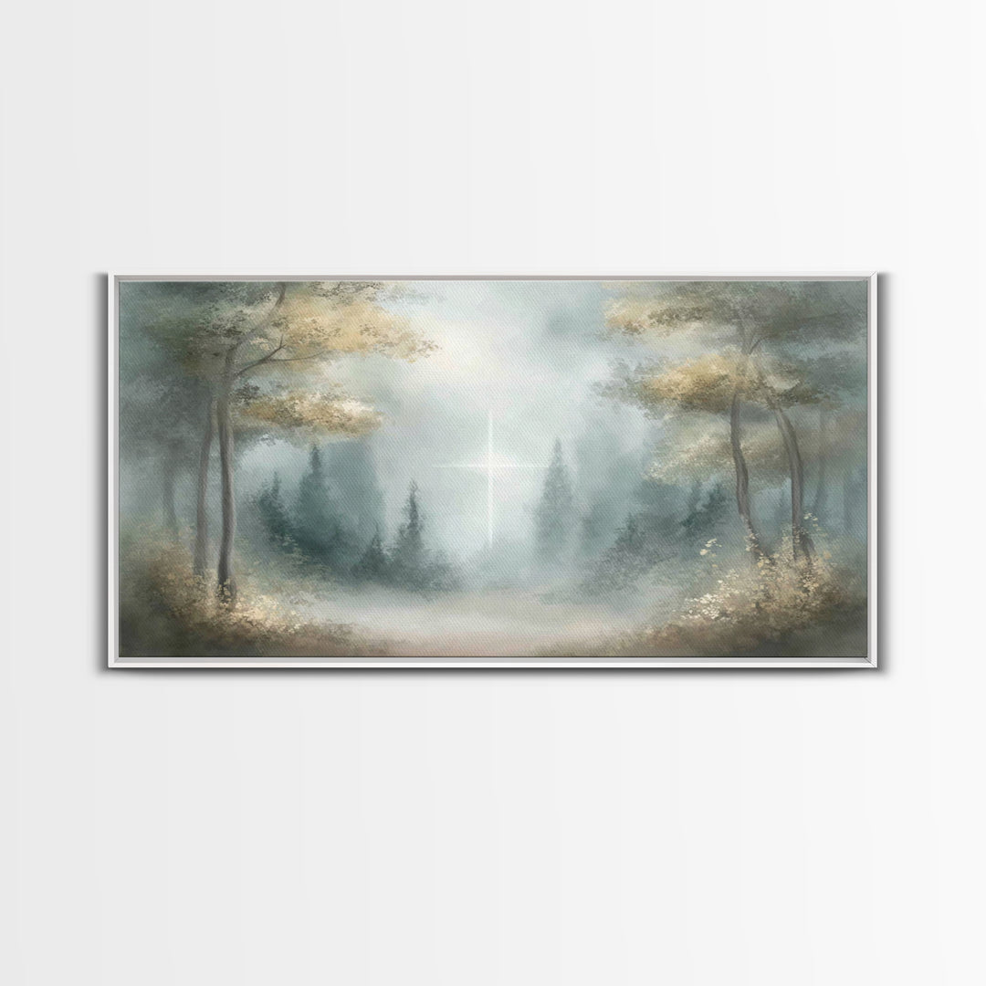 Light Of Hope – Framed Canvas Print – Christian Art Canvas – Jesus Painting – Christmas Wall Art – Christian Wall Art – Christian Gift