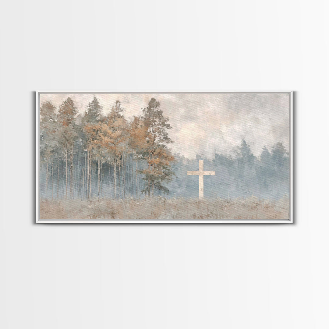 Pathway To Peace – Framed Canvas Print – Christian Wall Art – Christmas Art – Jesus Canvas Art – Christian Art Print – Christian Decor