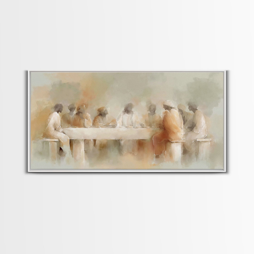 Gathered In Grace – Framed Canvas Print – Christian Art Canvas – Christian Wall Art – Christian art print – subtle Christian art – Jesus Pa