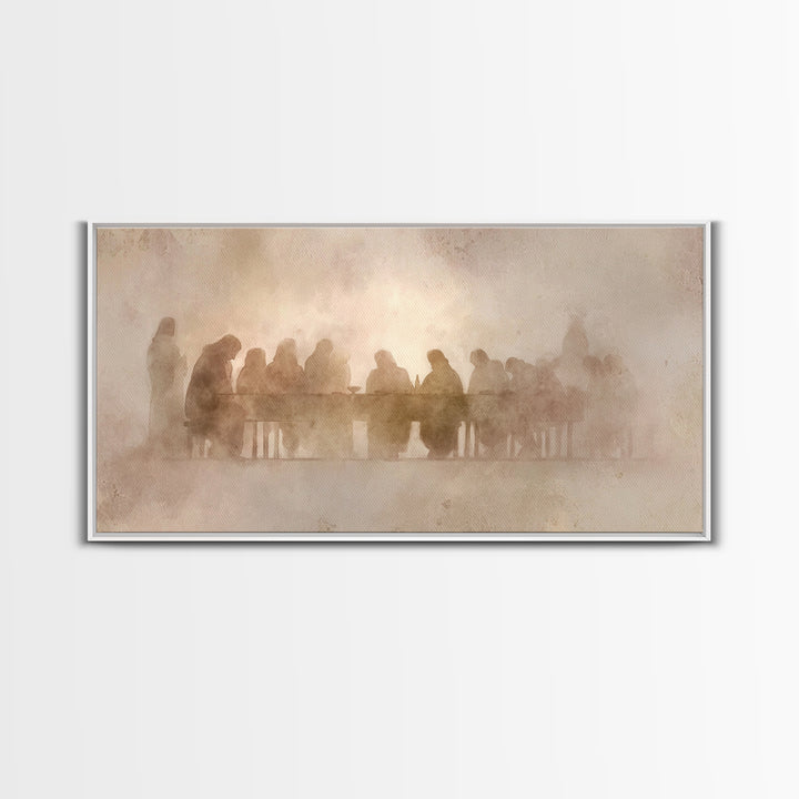 Silent Upper Room – Framed Canvas Print – Christian Art – subtle Christian art – Christian Wall Art – Christian Art Canvas – Jesus Painting
