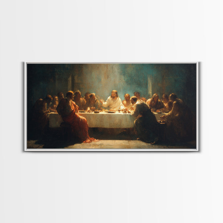 Last Light Gathering – Framed Canvas Print – Christian Art Print – Christian Art – Jesus Painting – Christian Wall Art – Christian Art Canv