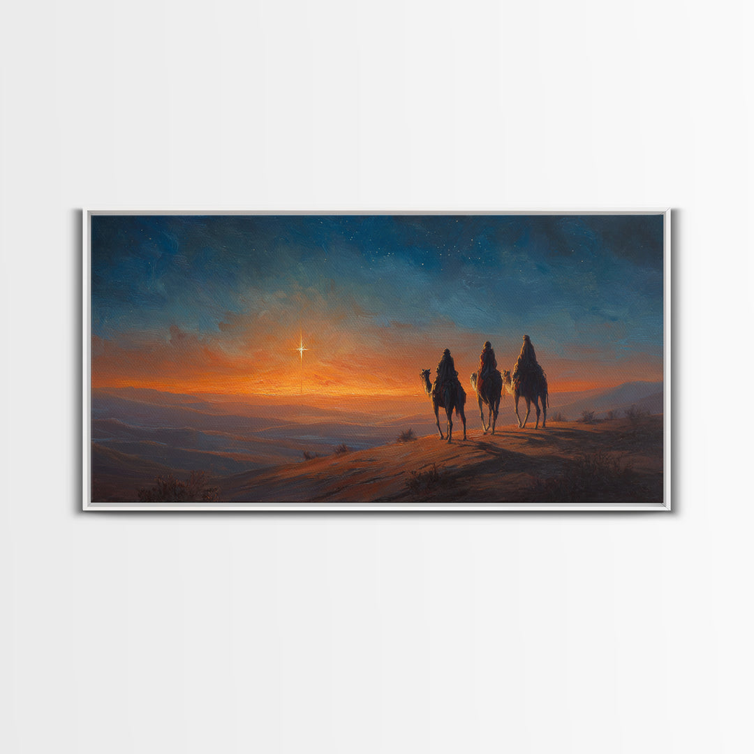Holy Candlelight – Framed Canvas Print – Christian Wall Art – Christian Decor – Christian Art Canvas – Christmas Art – Christian Gift Ideas