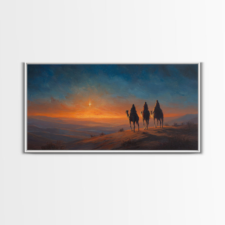 Holy Candlelight – Framed Canvas Print – Christian Wall Art – Christian Decor – Christian Art Canvas – Christmas Art – Christian Gift Ideas