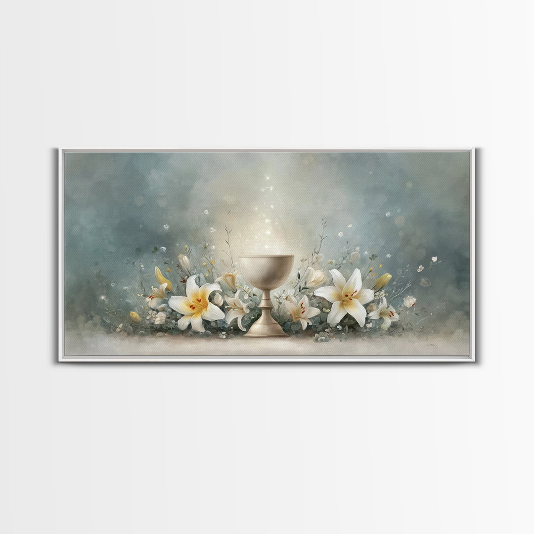 Garden Of Light - Framed Canvas Print - Christian Wall Art - Christian Art Canvas - Large Christian Art - Christian Decor - Christian Gift