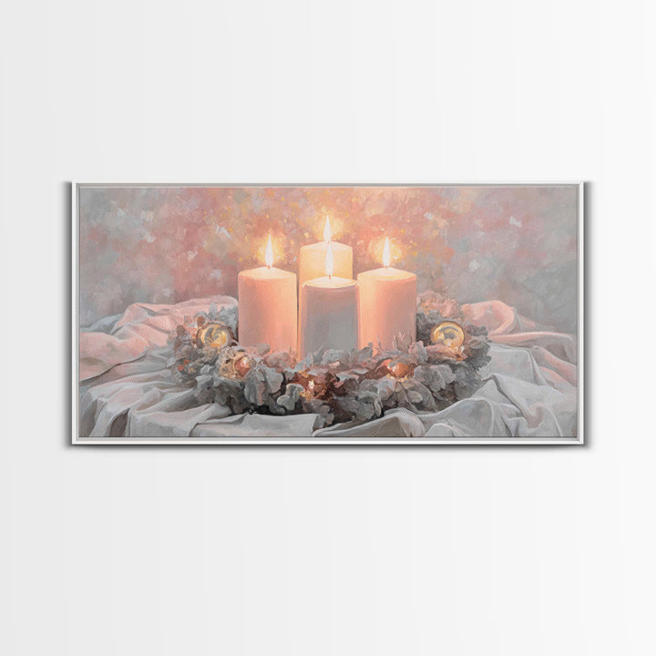 Season Of Hope – Framed Canvas Print – Christian Christmas Art – Christian Art Canvas – Christian Wall Art – Framed Christmas Art – Christi