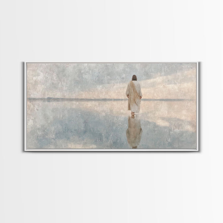 Path Of Grace | Framed Canvas Print | Christian Wall Art | Christian Art | Modern Christian Painting | Jesus Canvas Art | Christian Art Can