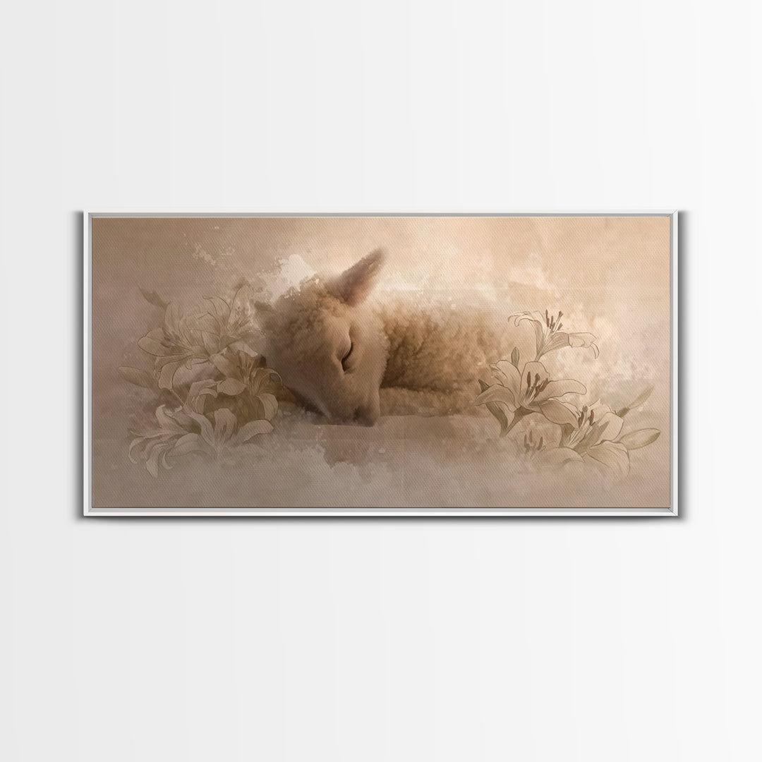 Restful Grace – Framed Canvas Print – Christian Art Canvas – Christian Art Print – Christian Wall Art – Subtle Christian Art – Christian Gi