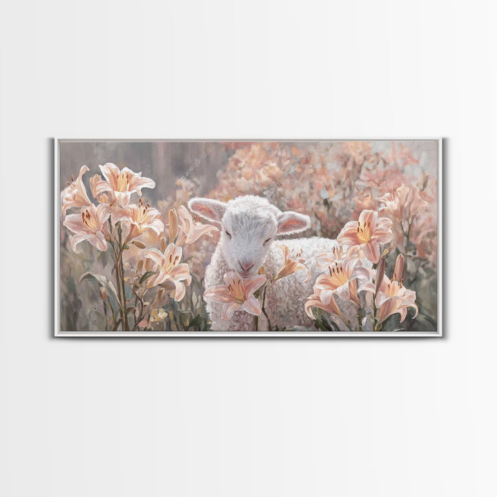 Garden Of Blessing – Framed Canvas Print – Christian Wall Art – Christian Art Print – Christian Art Canvas – Vintage Christian Art – Christ