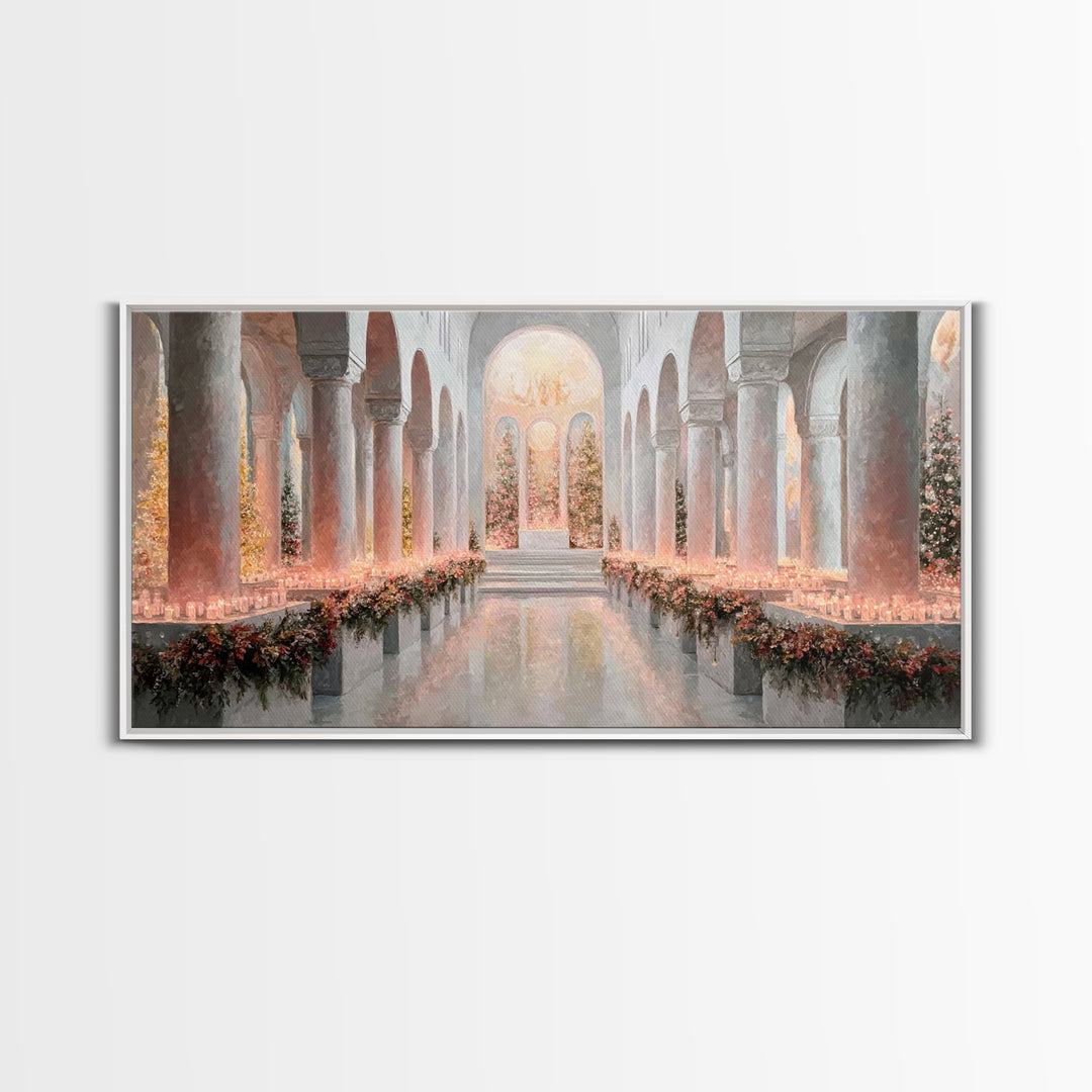 Holy Advent Glow | Framed Canvas Print | Christian Art Print | Christmas Wall Art | Framed Christmas Art | Christian Christmas Art | Christ