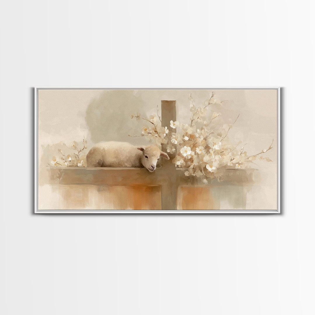 Calm Redemption – Framed Canvas Print – Christian Art Canvas – Christian Paintings – Christian Wall Art – Subtle Christian Art – Christian