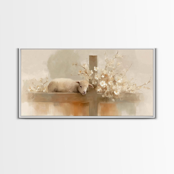 Calm Redemption – Framed Canvas Print – Christian Art Canvas – Christian Paintings – Christian Wall Art – Subtle Christian Art – Christian