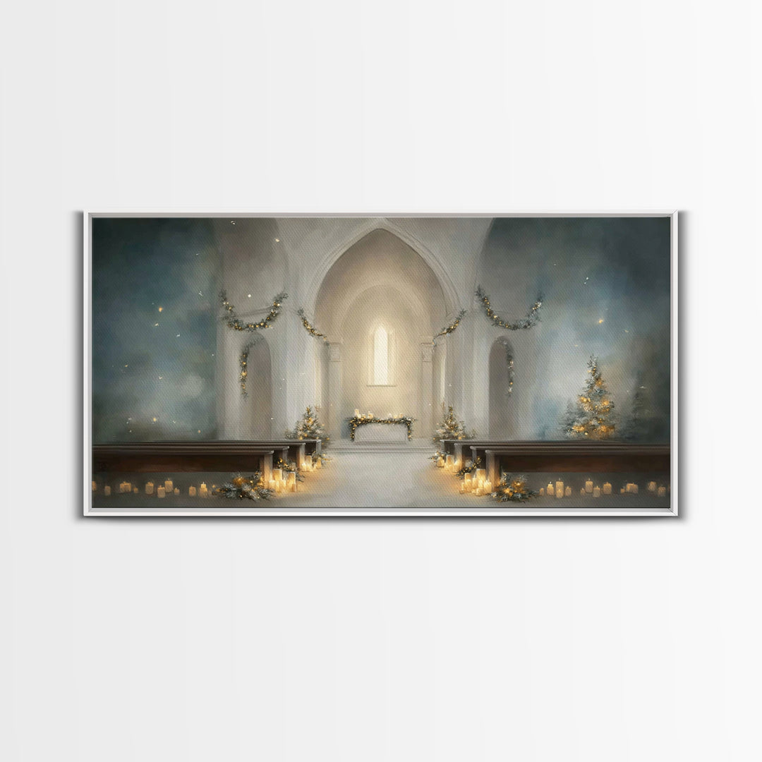 Star of Grace – Framed Canvas Print – Christian Art Prints – Christmas Art – Christian Christmas Art – Christian Decor For Home – Subtle Ch