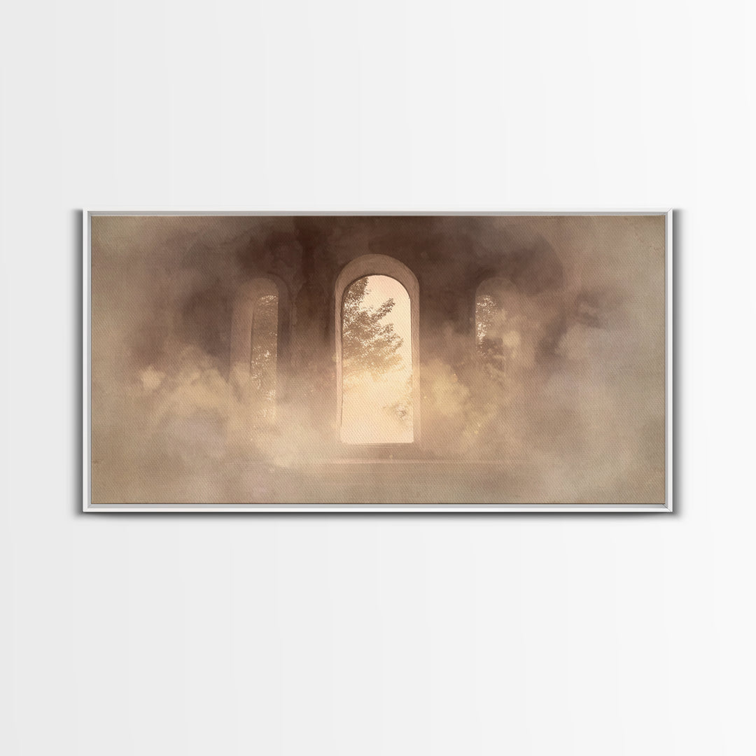 Hallowed Passage – Framed Canvas Print – Christian Art Canvas – Christian Wall Art – Moody Christian Art – Christian Decoration – Christian
