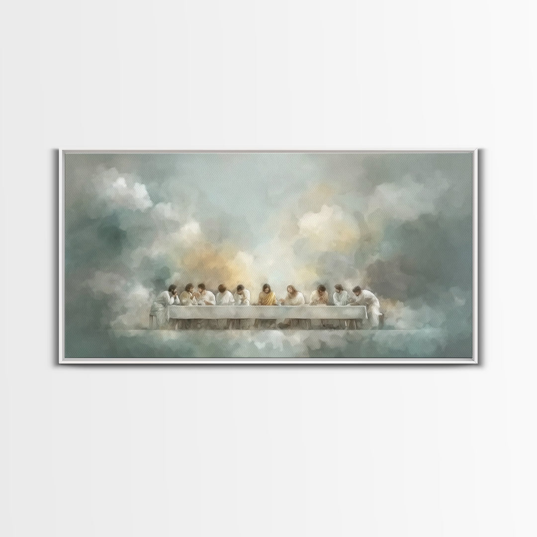 Eternal Supper Peace | Framed Canvas Print | Christian Art | Christian Art Canvas | Christian Wall Art | Jesus Painting | Christian Gift