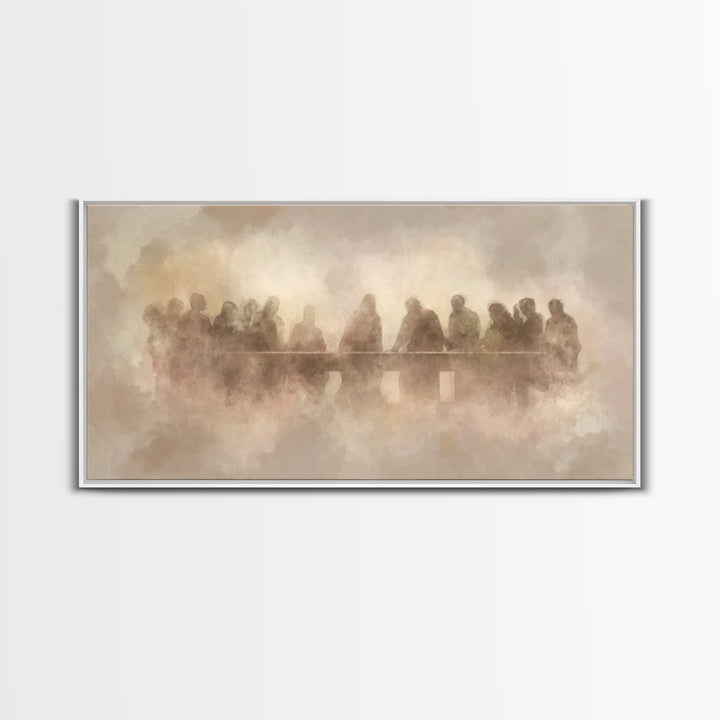 Lasting Covenant Glow, Framed Canvas Print, Christian Wall Art, Jesus Painting, Christian Art Canvas, Christian Art, Christian Gift Ideas