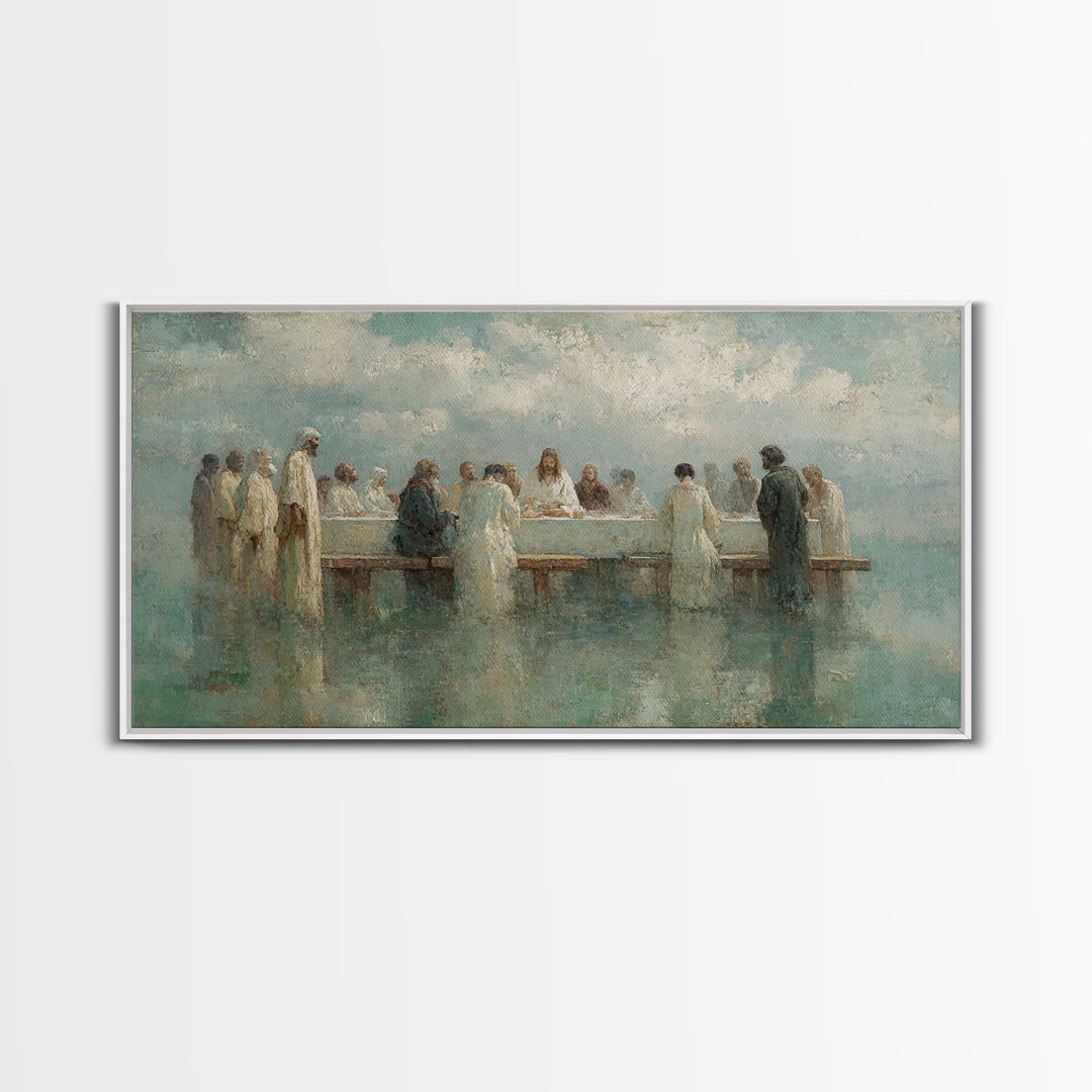 Sacred Fellowship Sky | Framed Canvas Print | Christian Art Canvas | Jesus Painting | Christian Wall Art | Christian Art | Christian Decor