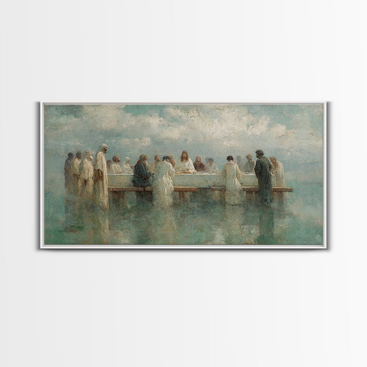 Sacred Fellowship Sky | Framed Canvas Print | Christian Art Canvas | Jesus Painting | Christian Wall Art | Christian Art | Christian Decor