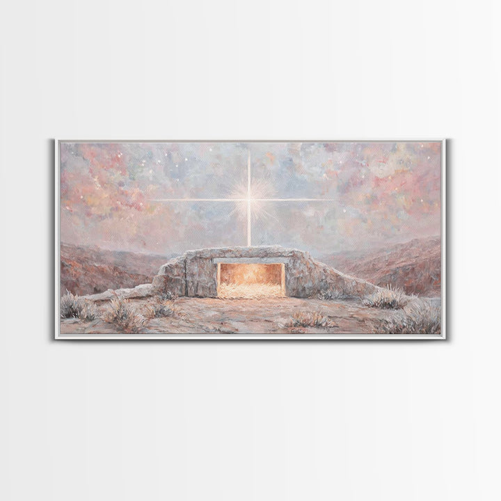 Star Over Bethlehem | Framed Canvas Print | Christian Wall Art | Christian Christmas Art | Christmas Art | Christian Art Canvas | Christian