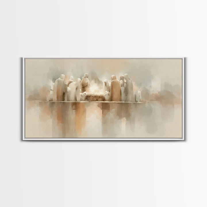Holy Family Grace – Framed Canvas Print – Christian Art – Christian Art Canvas – Christian Christmas Art – Christmas Art – Christian Wall A