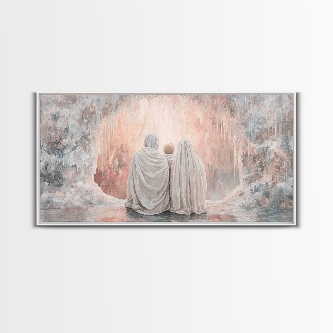 Sacred Gathering | Framed Canvas Print | Christian Christmas Art | Christian Art | Christian Art Canvas | Christian Wall Art | Christmas Ar