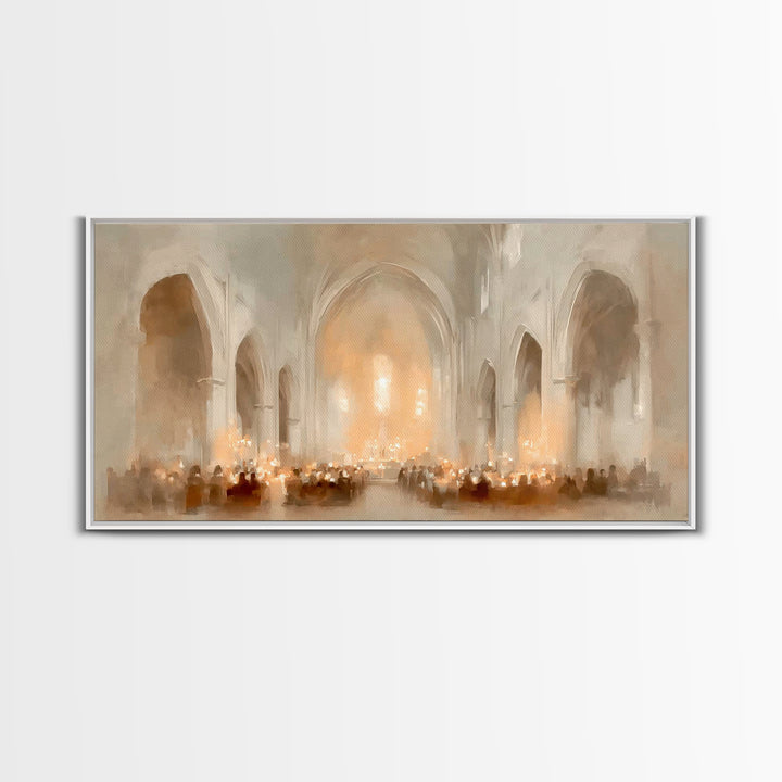 Sanctuary of Hope | Framed Canvas Print | Christian Art Canvas | Christian Wall Art | Christmas Art Prints | Christian Christmas Decor | Mo