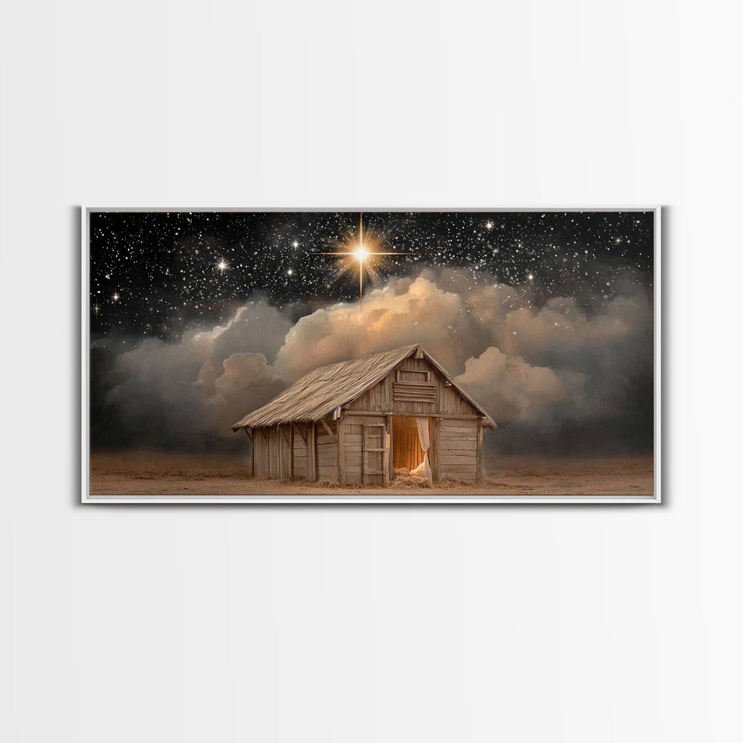 Star of Wonder – Framed Canvas Print – Christian Wall Art – Christian Christmas Art – Christmas Canvas Wall Art – Christian Art Canvas – Fr