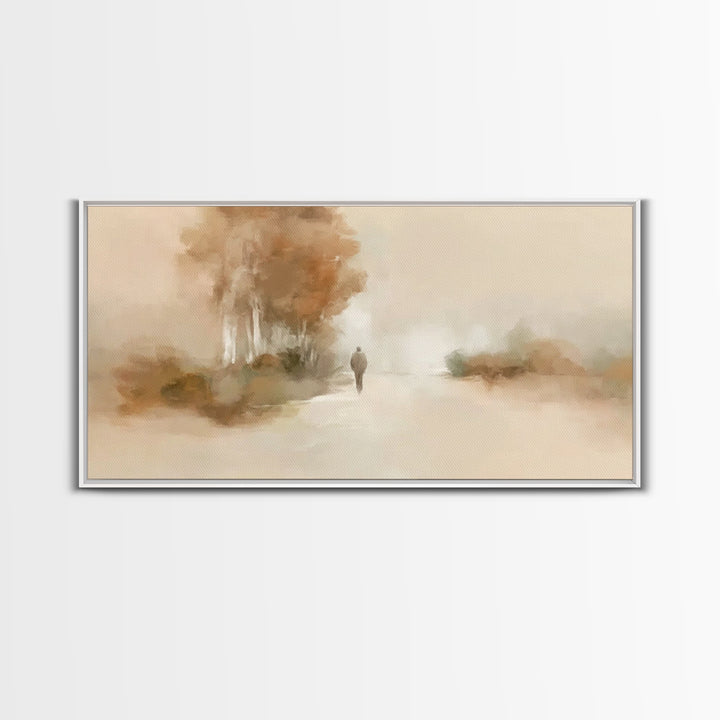 Autumn Journey – Framed Canvas Print – Christian Wall Art – Jesus Painting – Christian Art Canvas – Christian Art Print – Christian Gift Id