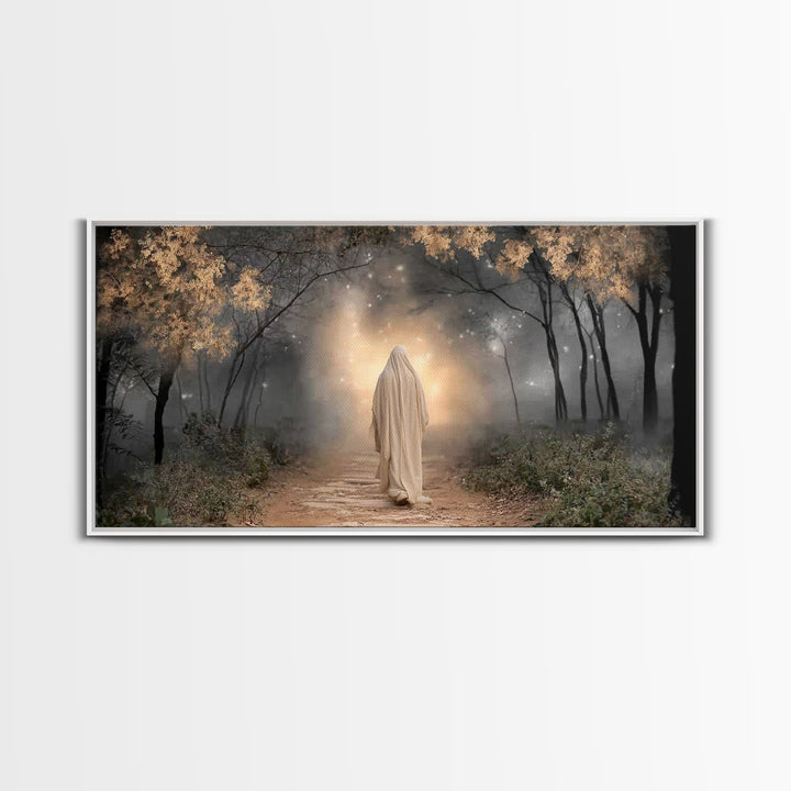 Sacred Pathway – Framed Canvas Print – Jesus Painting – Christian Art Canvas – Christian Wall Art – Modern Christian Art – Christian Art Pr