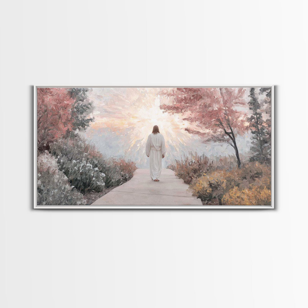 Radiant Dawn | Framed Canvas Print | Christian Art Canvas | Jesus Painting | Christian Christmas Art | Christian Wall Art | Modern Christia