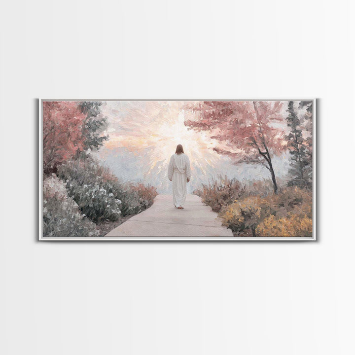 Radiant Dawn | Framed Canvas Print | Christian Art Canvas | Jesus Painting | Christian Christmas Art | Christian Wall Art | Modern Christia