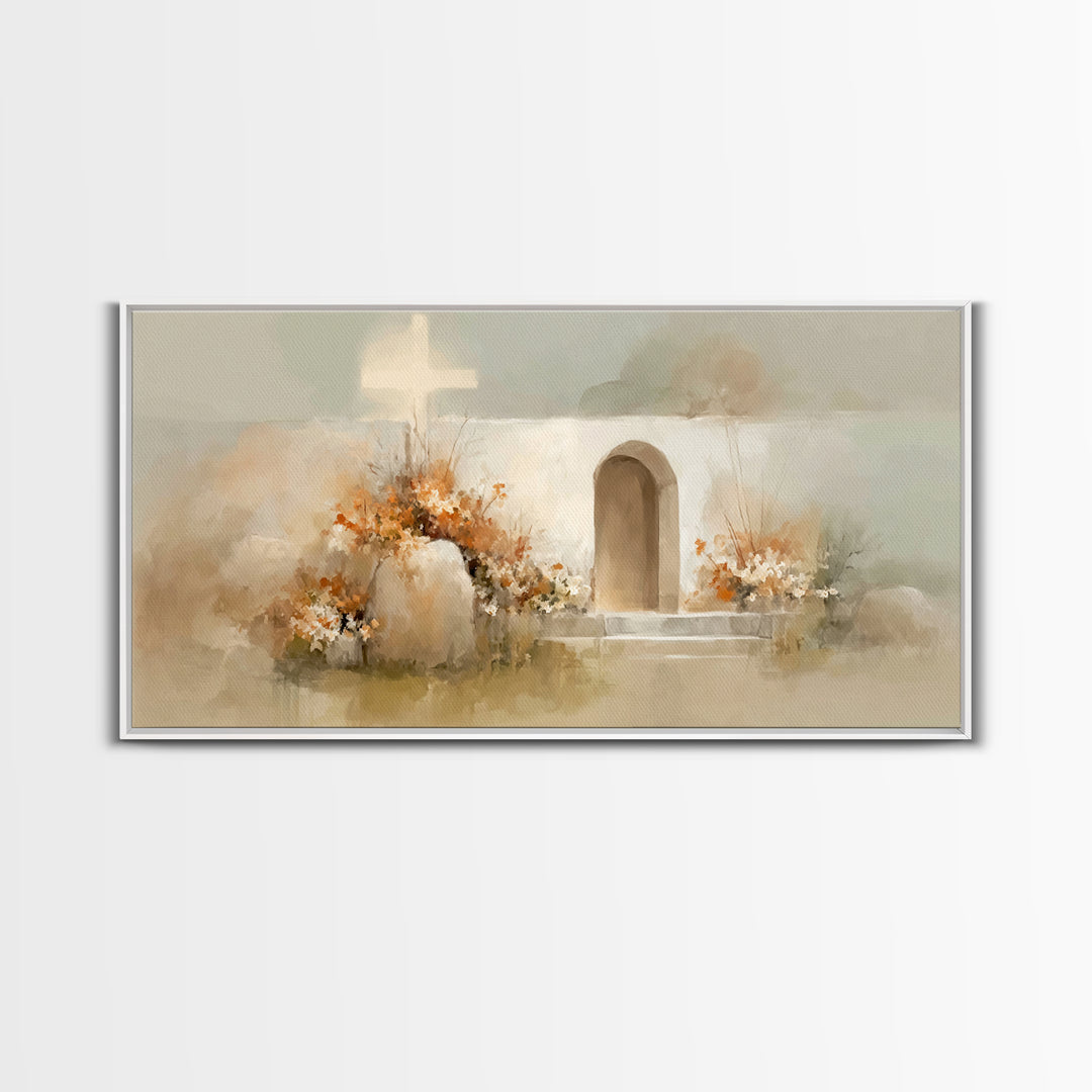 Garden of Light | Framed Canvas Print | Christian Art Canvas | Christian Wall Art | Christian Decor | Christian Art | Subtle Christian Art