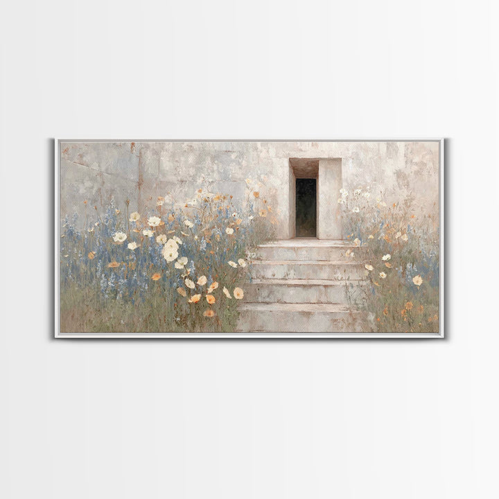 Morning Grace, Framed Canvas Print, Christian Wall Art, Christian Art Canvas, Christian Decor, Christian Art, Subtle Christian Art