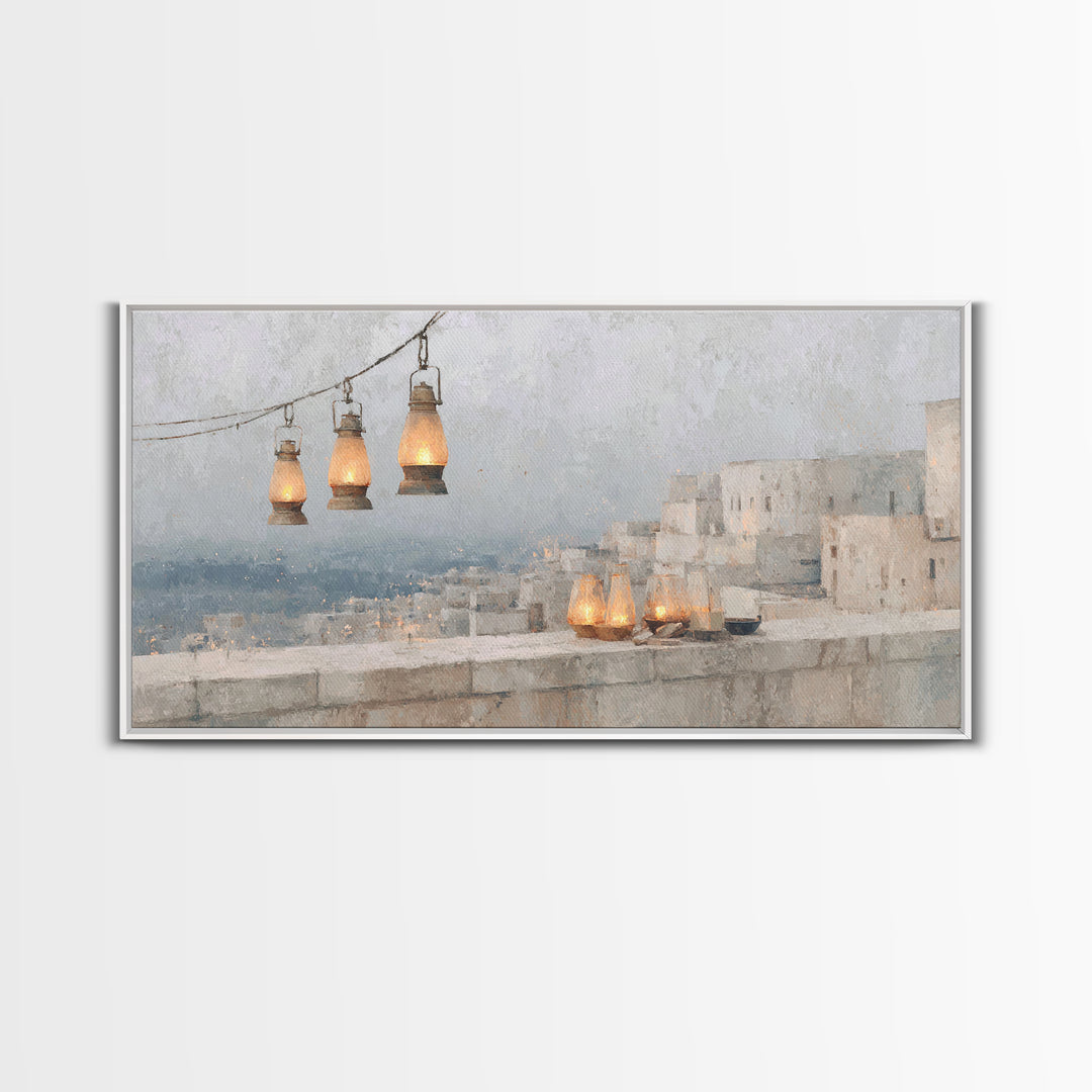 Lantern Grace – Framed Canvas Print – Christian Wall Art – Christian Art Canvas – Christian Christmas Art – Christian Decorations – Christi