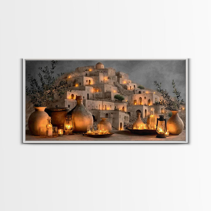 Vessel Lights – Framed Canvas Print – Christian Wall Art – Christian Art Canvas – Christian Christmas Decor – Christian Gift Ideas – Christ