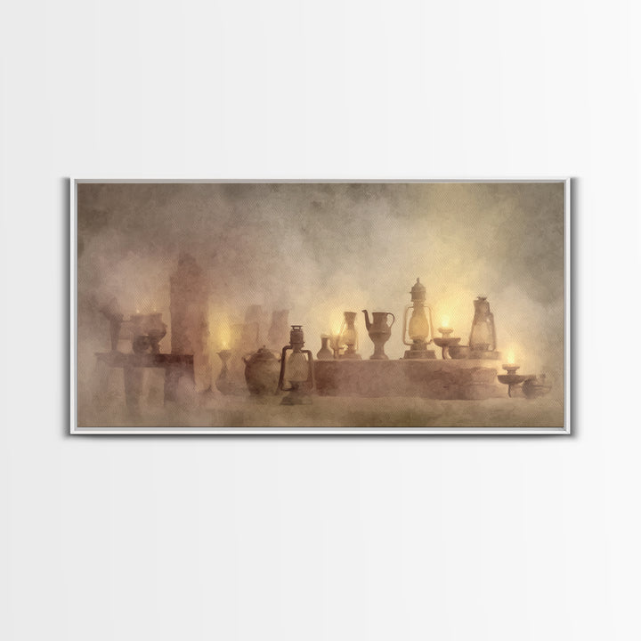 Golden Vessels – Framed Canvas Print – Christian Wall Art – Christian Art Canvas – Christian Christmas Art – Christian Gift – Jesus Paintin