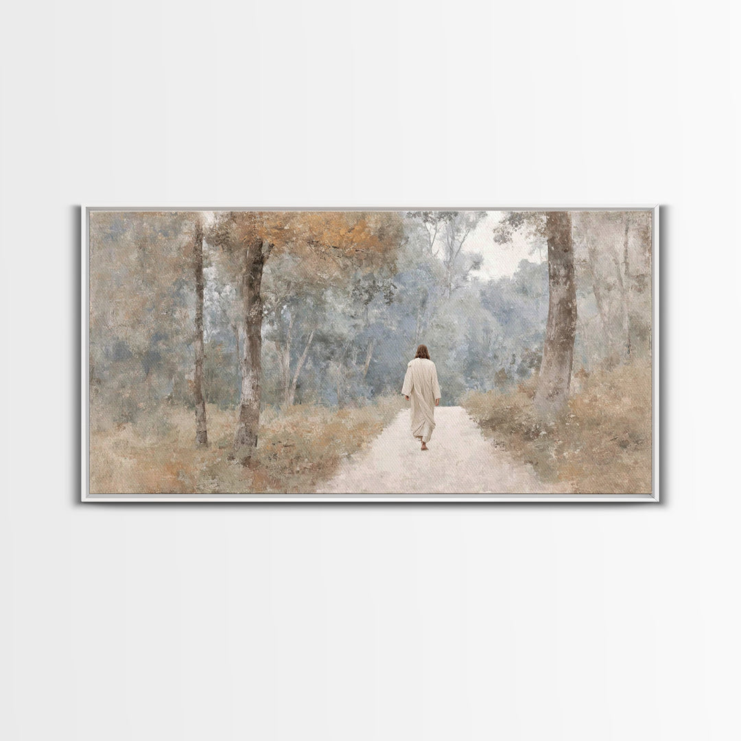 Morning Ascend | Framed Canvas Print | Christian Art Canvas | Christian Painting | Subtle Christian Art | Jesus Wall Art