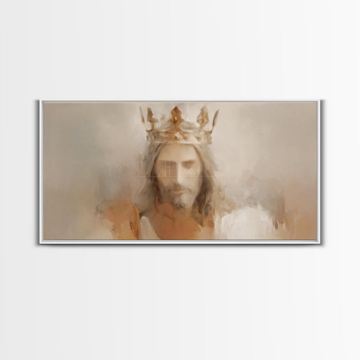 Crown Of Glory | Framed Canvas Print | Christian Art Canvas | Jesus Painting | Modern Christian Art | Christian Wall Art | Christian Art Pr
