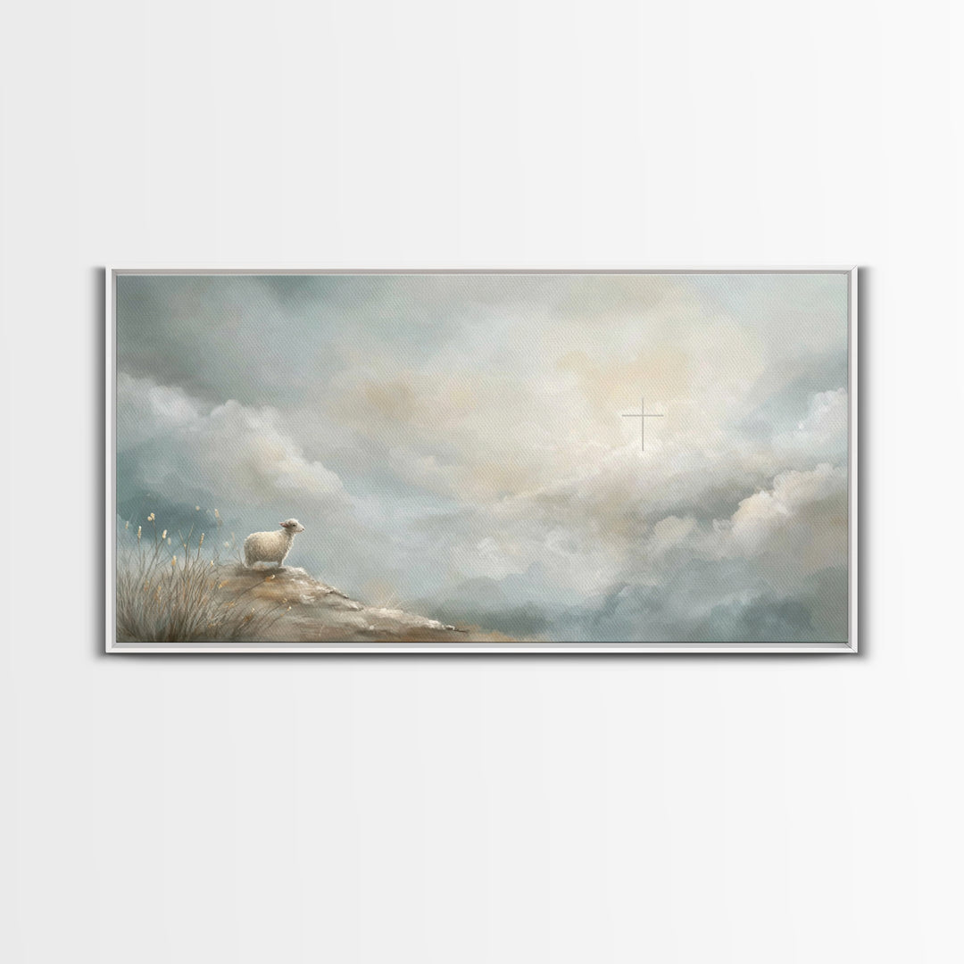 Dawn Of Redemption | Framed Canvas Print | Christian Art Canvas | Christian Wall Art | Christian Art | Christian Paintings | Christian Deco