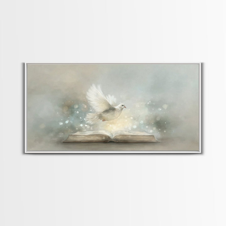 Holy Illumination – Framed Canvas Print – Christian Wall Art – Christian Art Canvas – Minimalist Christian Art – Christian Painting – Chris