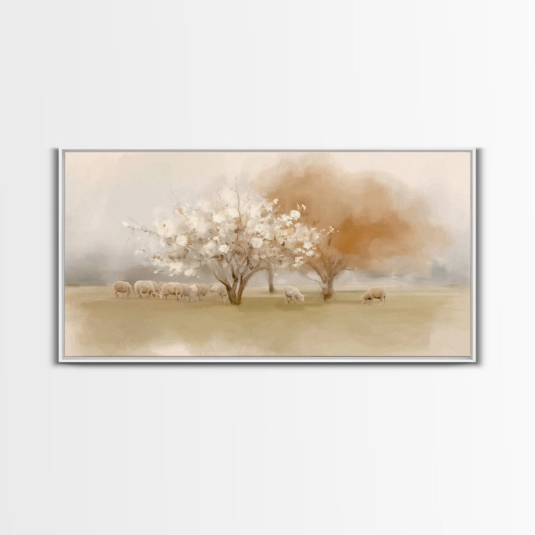 Orchard Of Faith – Framed Canvas Print – Christian Art Canvas – Christian Wall Art – Christian Christmas Art – Jesus Painting – Christmas A