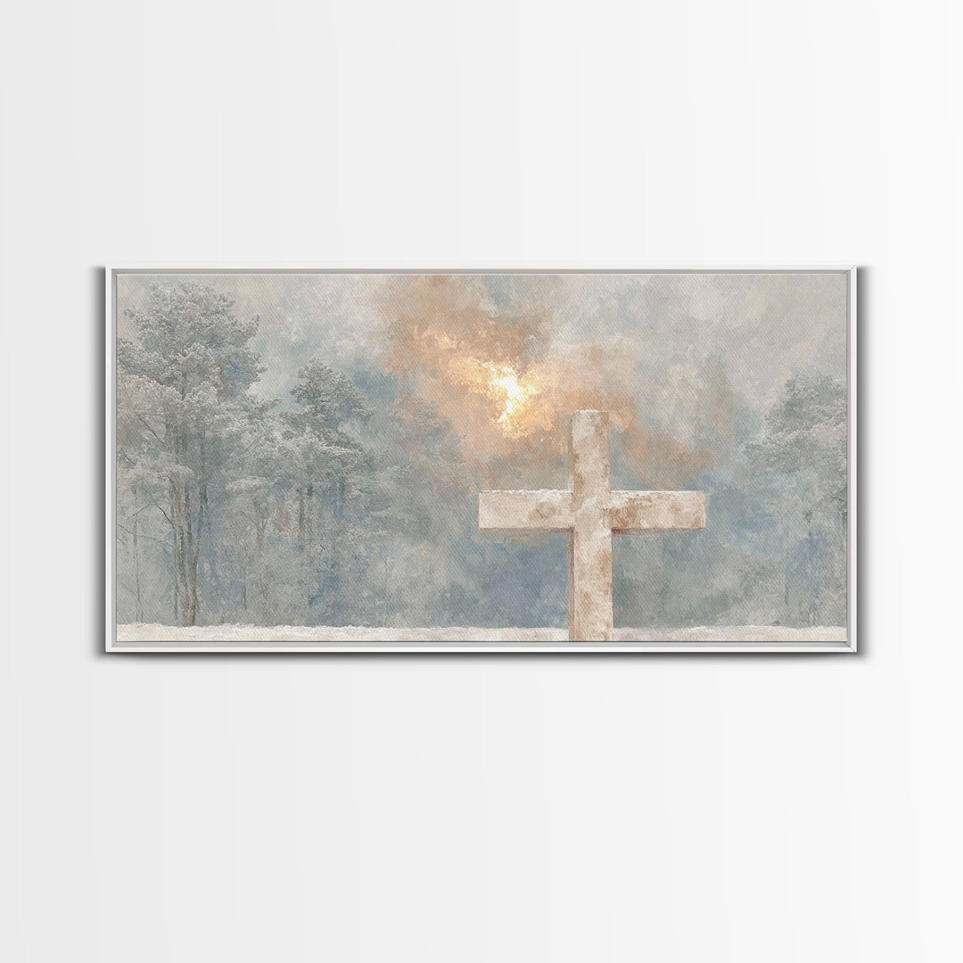 Holy Dawn – Framed Canvas Print – Christian Wall Art – Christian Art Canvas – Christmas Art – Christian Christmas Art – Subtle Christian Ar