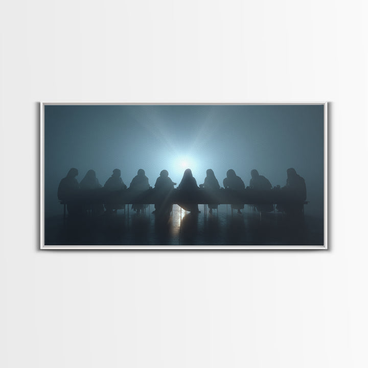 Sacred Gathering - Framed Canvas Print - Christian Wall Art - Jesus Painting - Christian Art Canvas - Christian Christmas Art