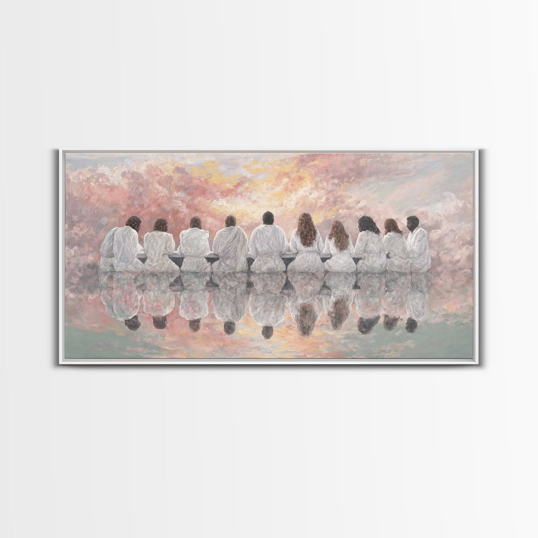 Dawn Of Grace | Framed Canvas Print | Christian Art Canvas | Christian Wall Art | Unique Christian Art | Jesus Painting | Christmas Art