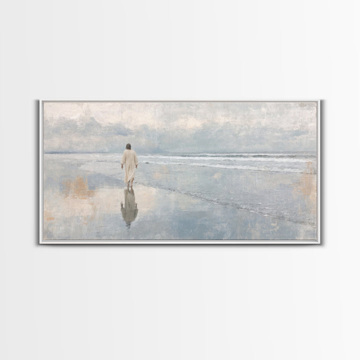 Celestial Morning – Framed Canvas Print – Christian Christmas Art – Christian Art Canvas – Jesus Painting – Modern Christian Art – Christia